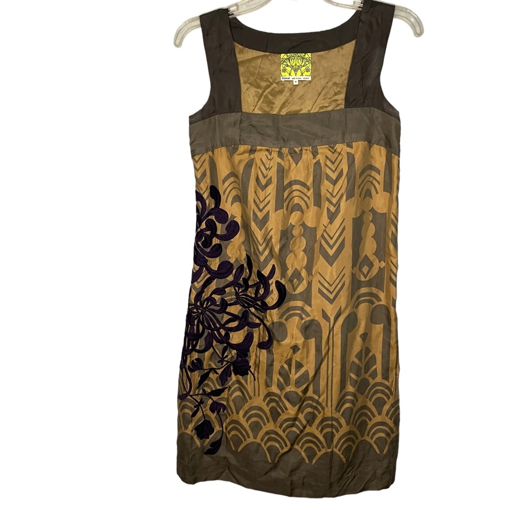 Anthropologie Floreat Embroidered Dress Guillemot